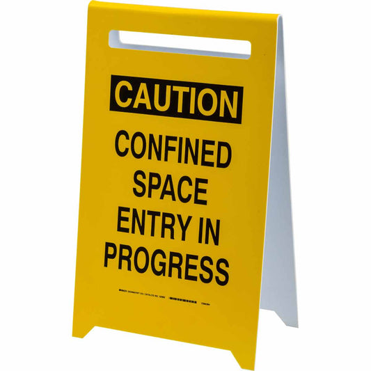 CONFINED SPACE FLOOR SIGN 20"HX12"W