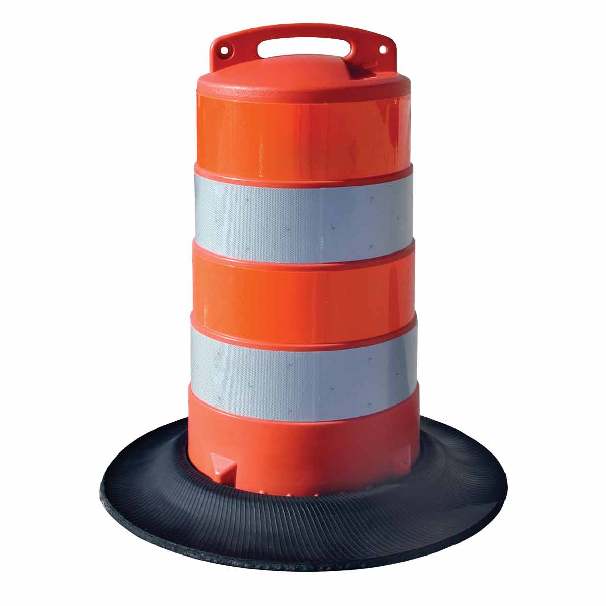 TRAFFIC BARREL, 40"H, 20.7"DIA