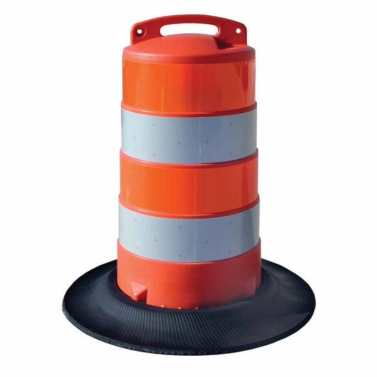 TRAFFIC BARREL, 40"H, 20.7"DIA