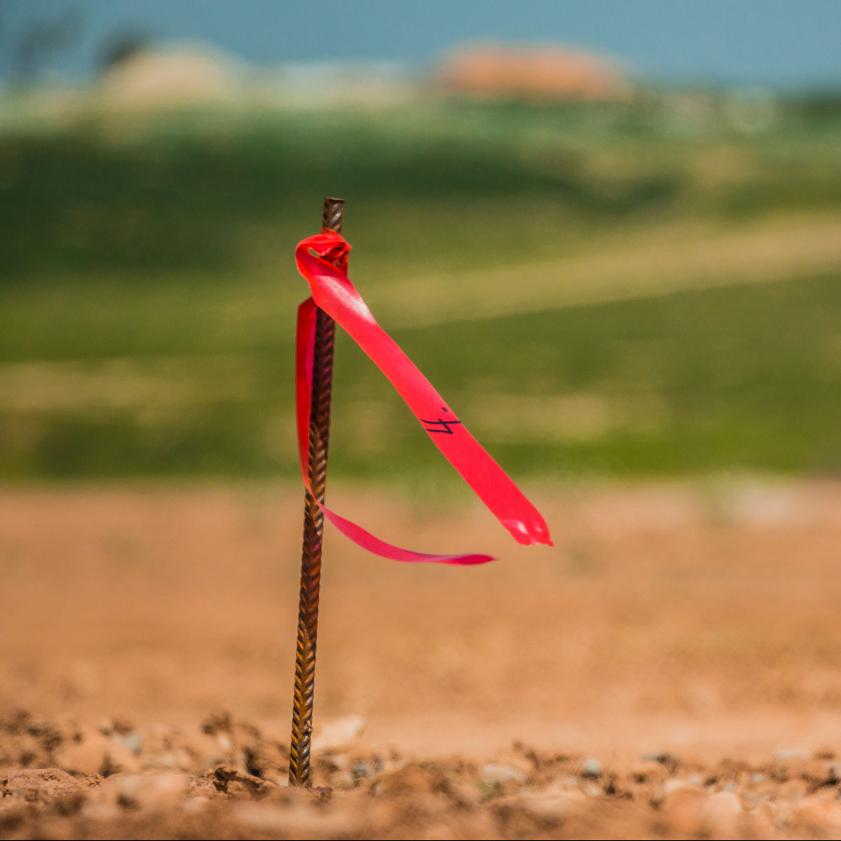 FLUORESCENT GREEN FLAGGING TAPE