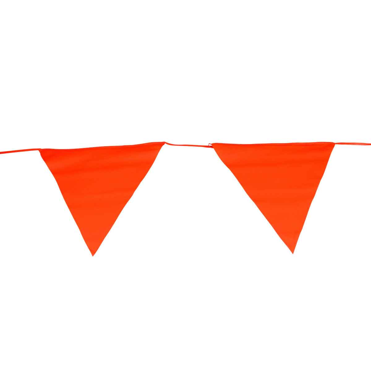 ROLL OF 15 PENNANTS FLOUR. ORANGE