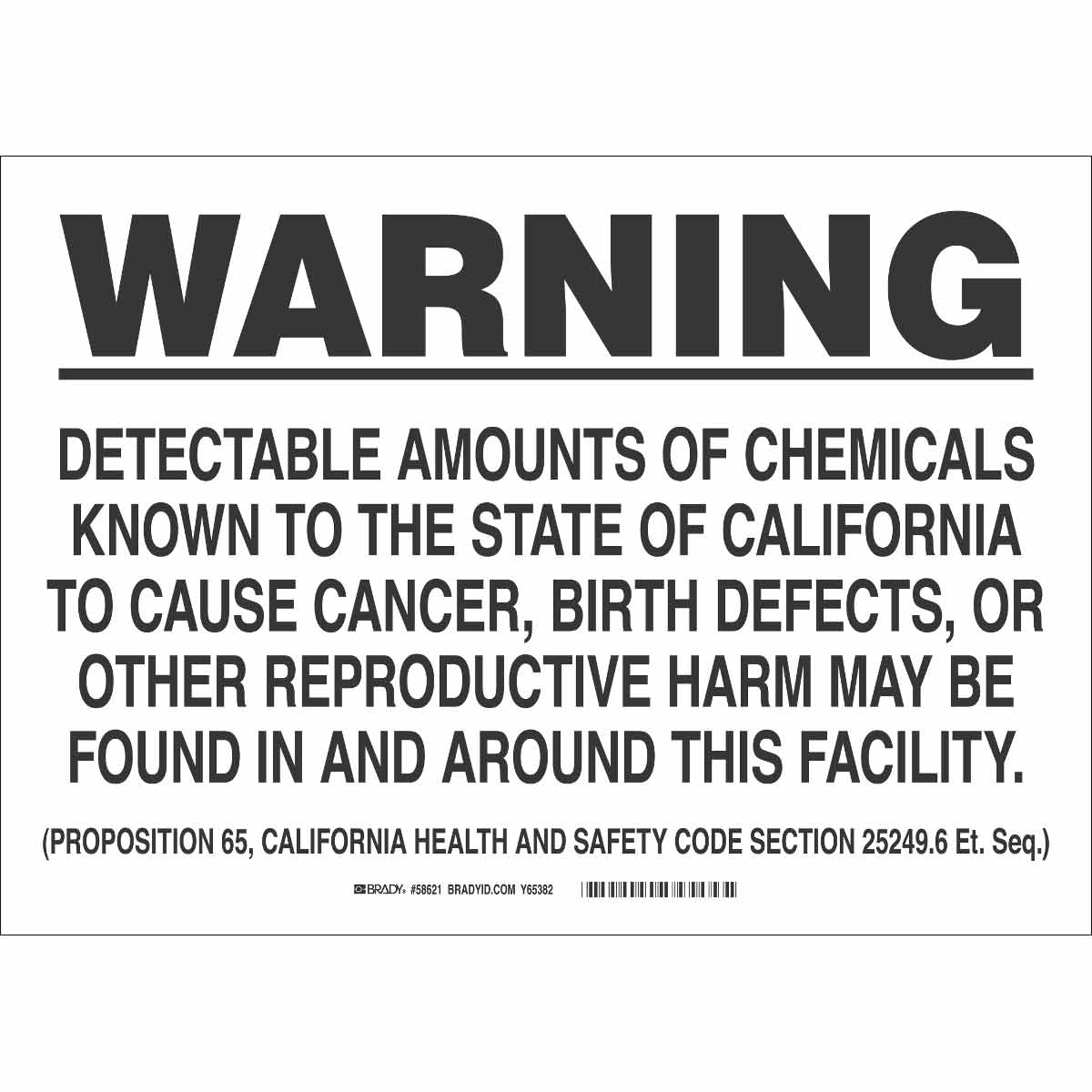 B120,7X10,BLK/WHT,WARNING DETECTABLE AMO