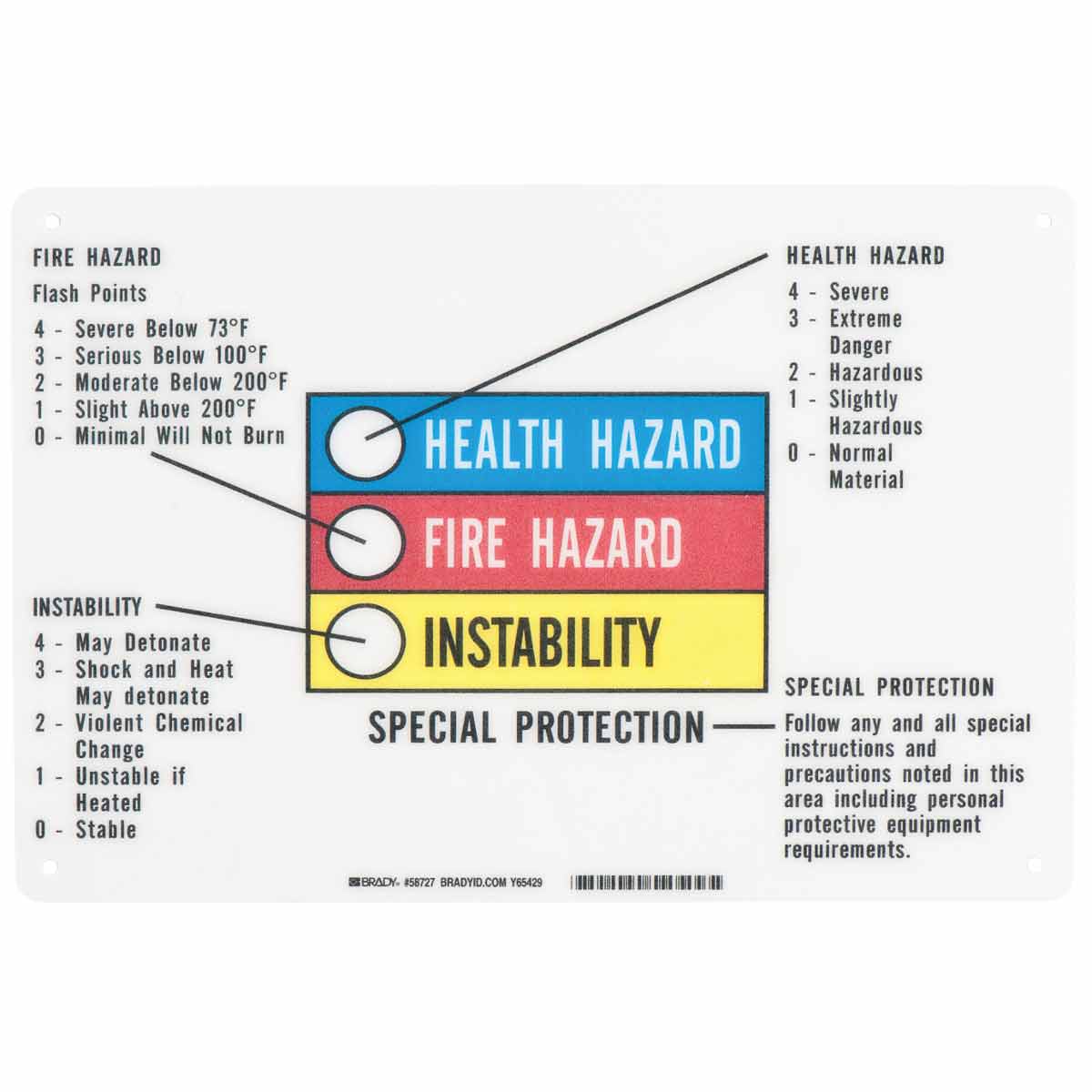 B120,10X14,COLOR BAR, HAZARD INFO