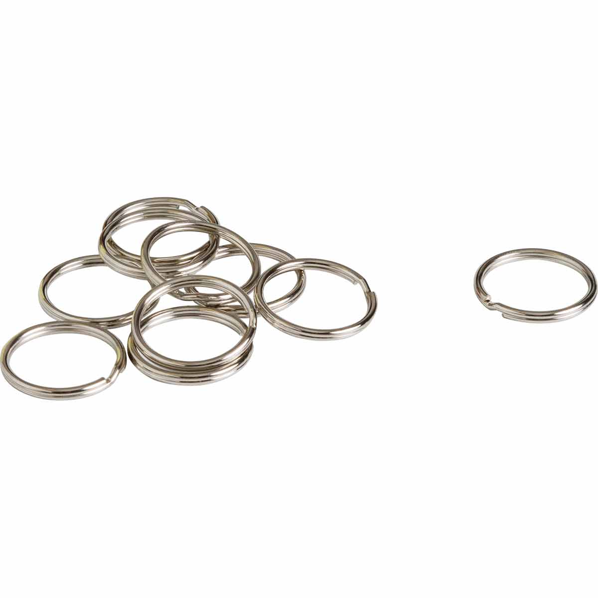 KEY RINGS, 3/4" NICKEL PLATED: 25/PACK