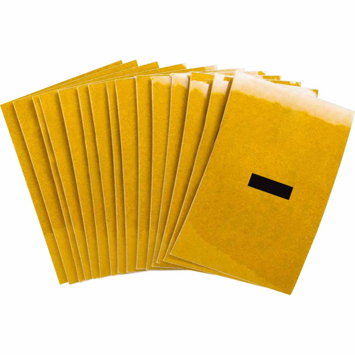 1 in Plastic N&L Black on Yellow - 25/PK