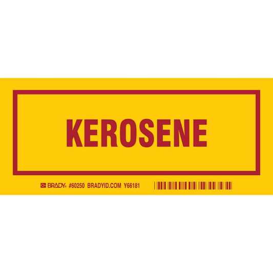 B302, 7.0X3.0", RED/YEL,KEROSENE,25/PKG