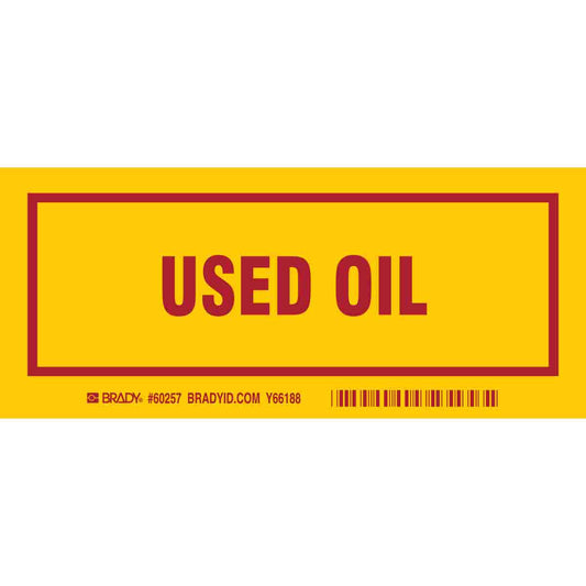 B302, 7.0X3.0", RED/YEL, OIL,25PCS/PKG