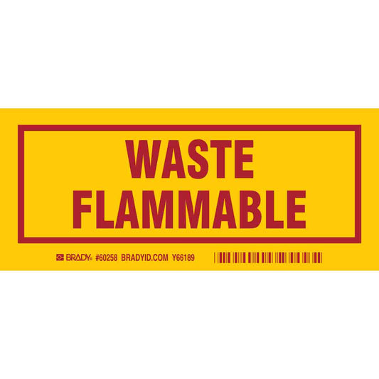 B302, 7.0X3.0", RED/YEL, FLAM,25PCS/PKG