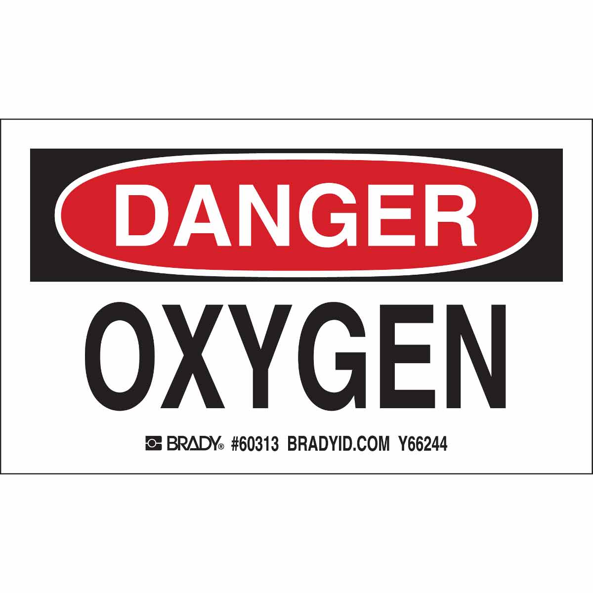 B235,5.0X3.75",BLK&RED/WHT,OXYGEN,10/PKG