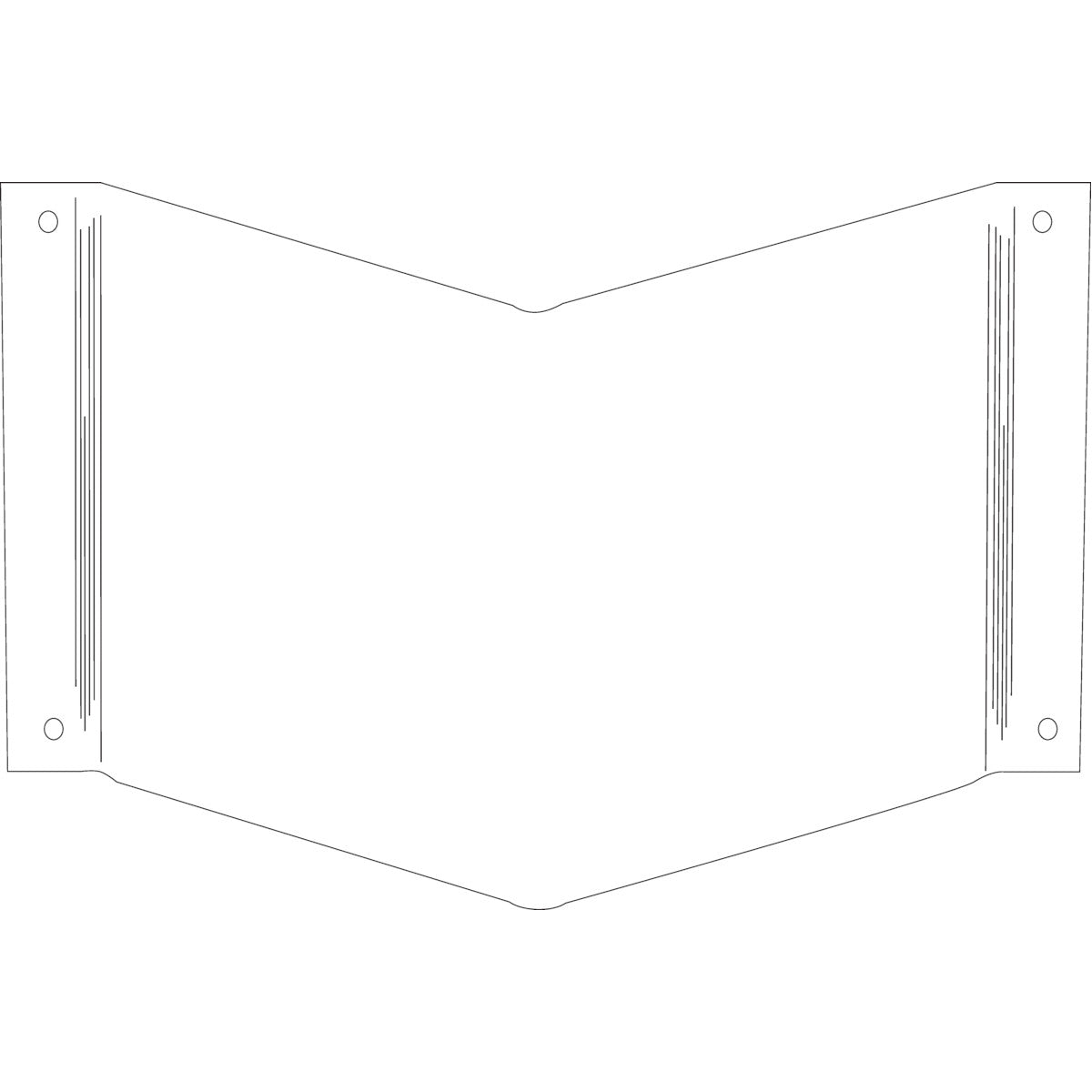 B450,12X18" HIGH VIS BLANK SIGN, EA
