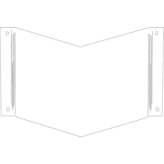 B450,12X18" HIGH VIS BLANK SIGN, EA