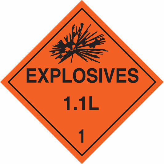 B101 10.75X10.75 BLK/ORG EXPLOSIVES 1.1L