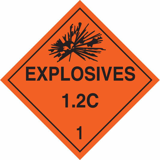 B101 10.75X10.75 BLK/ORG EXPLOSIVES 1.2C