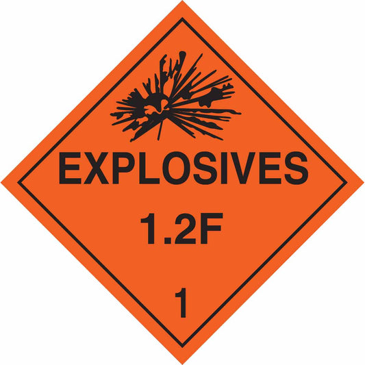 B101 10.75X10.75 BLK/ORG EXPLOSIVES 1.2F