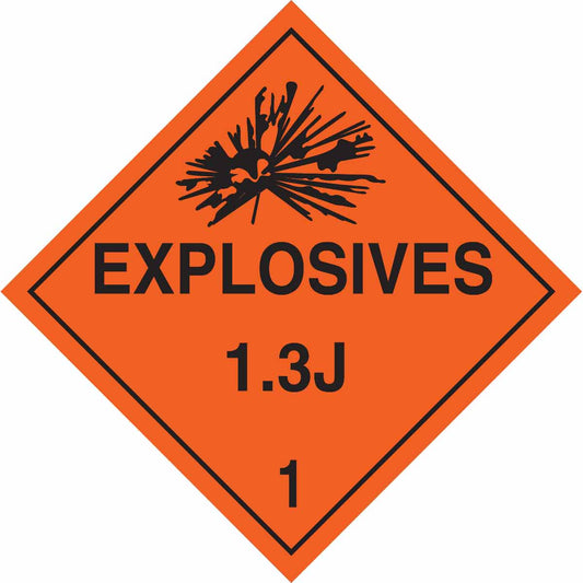 B101 10.75X10.75 BLK/ORG EXPLOSIVES 1.3J