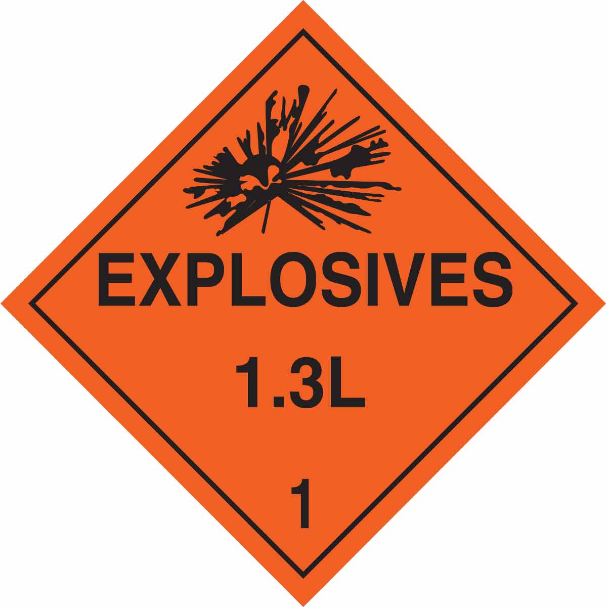 B101 10.75X10.75 BLK/ORG EXPLOSIVES 1.3L