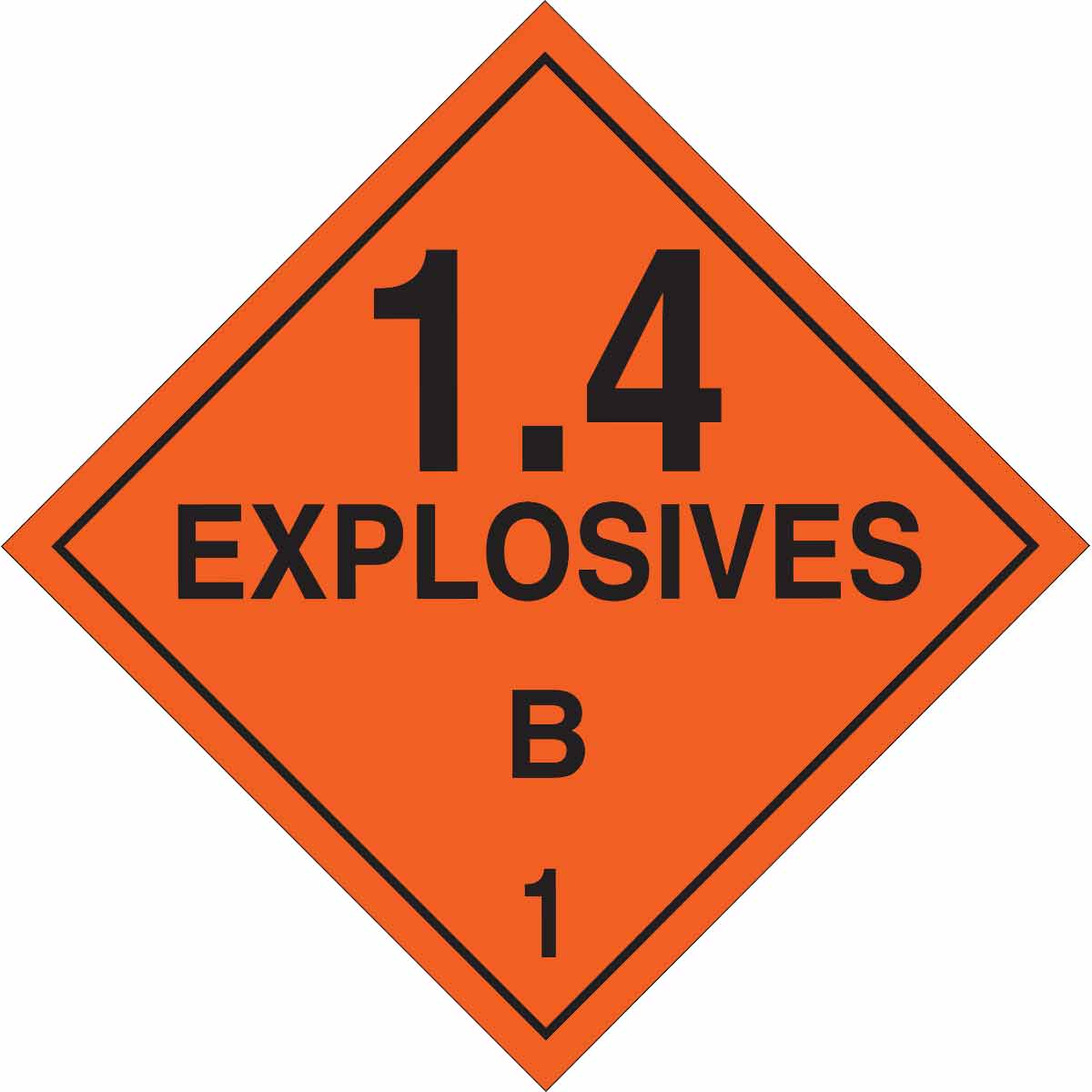 B101 10.75X10.75 BLK/ORG EXPLOSIVES 1.4B