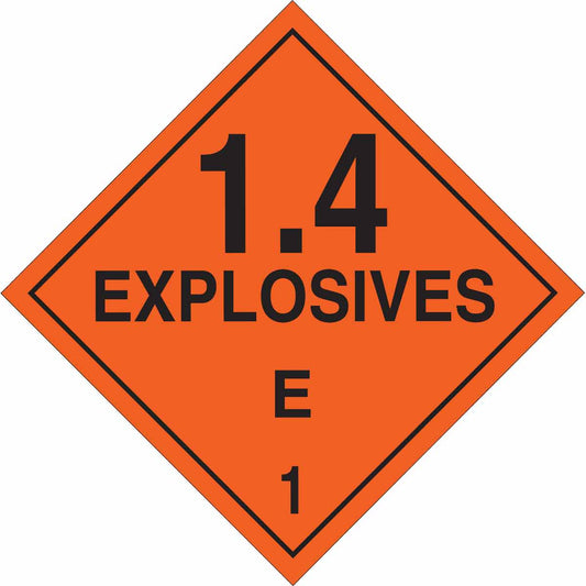 B101 10.75X10.75 BLK/ORG EXPLOSIVES 1.4E