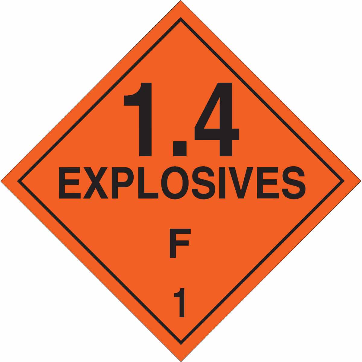 B101 10.75X10.75 BLK/ORG EXPLOSIVES 1.4F