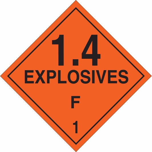 B101 10.75X10.75 BLK/ORG EXPLOSIVES 1.4F