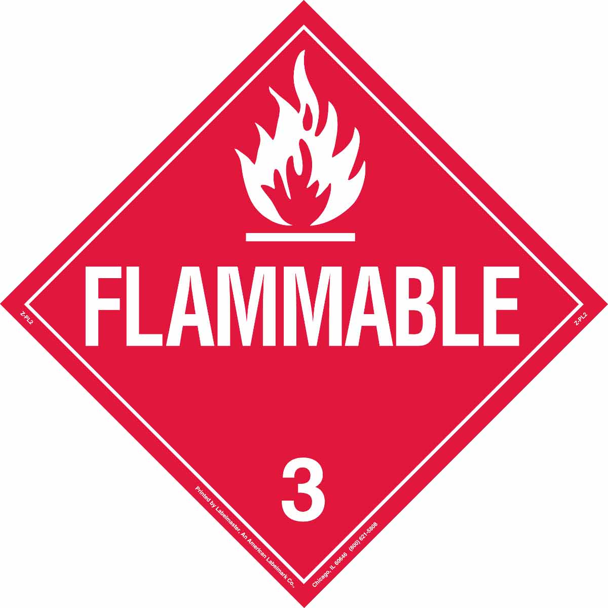 Flam Gas 3 10.75X10.75 WHT/RED