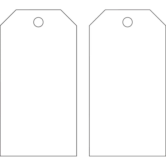 Blank Tags No Grom 5.75 in x 3 in 25/PK