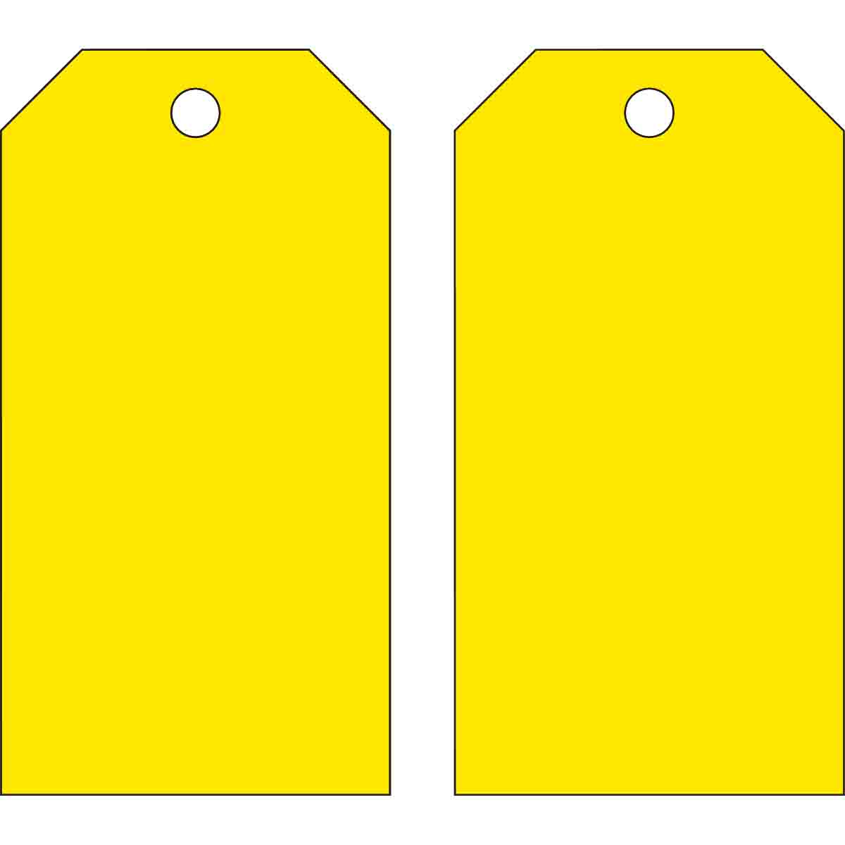 Blank Tags 5.75 in H x 3 in W YL 25/PK