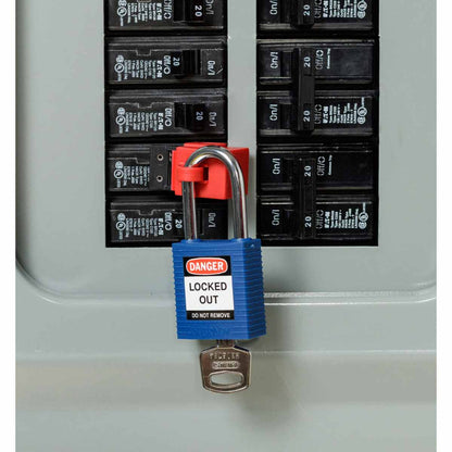 Padlock Labels DANGER Eng,Frn,Spn 6PK