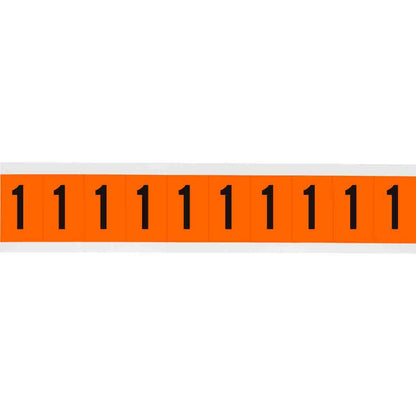 1 in Vinyl N&L Black on Orange 1 10/PK