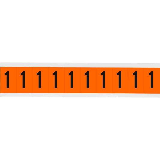1 in Vinyl N&L Black on Orange 1 10/PK