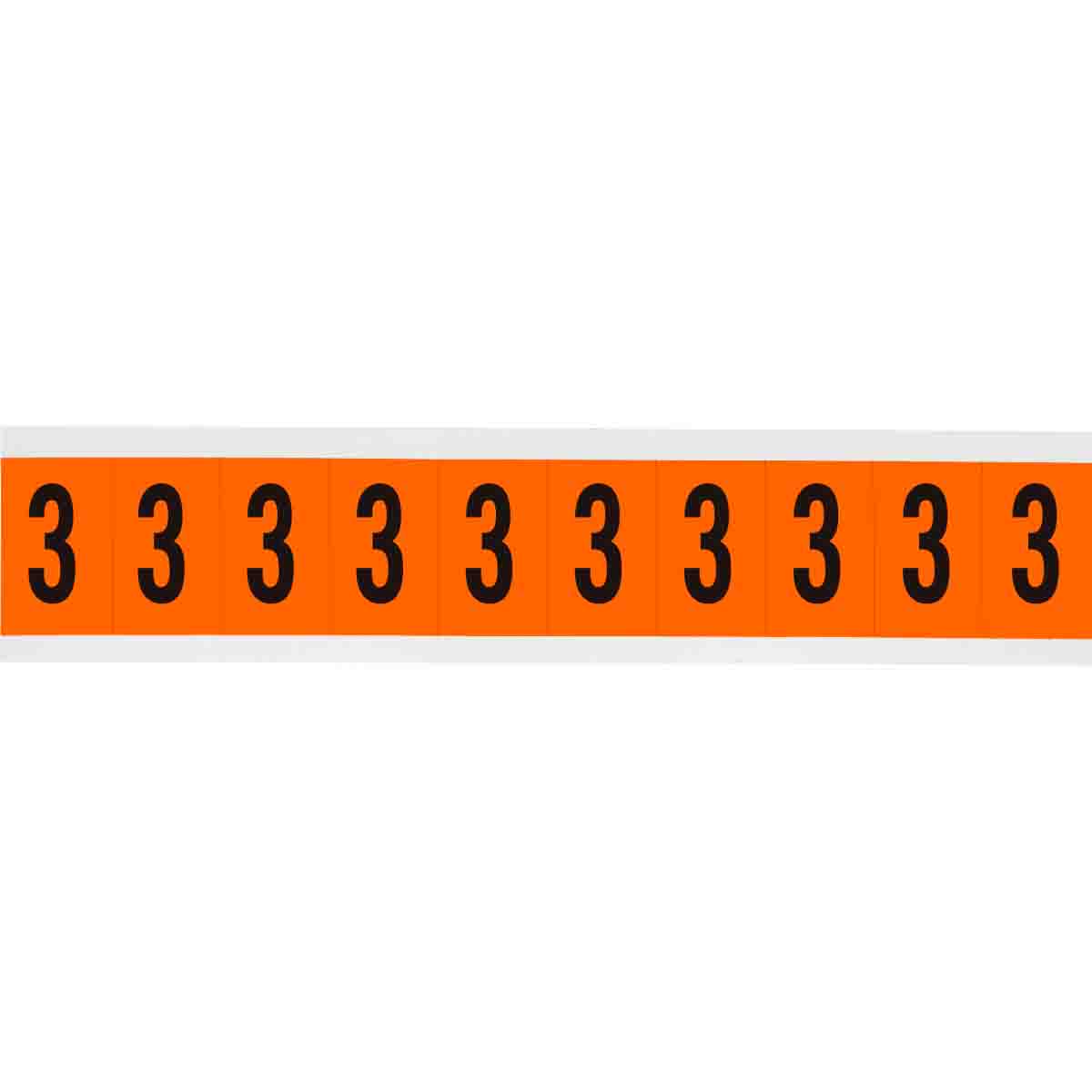 1 in Vinyl N&L Black on Orange 3 10/PK