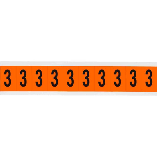 1 in Vinyl N&L Black on Orange 3 10/PK
