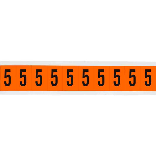 1 in Vinyl N&L Black on Orange 5 10/PK