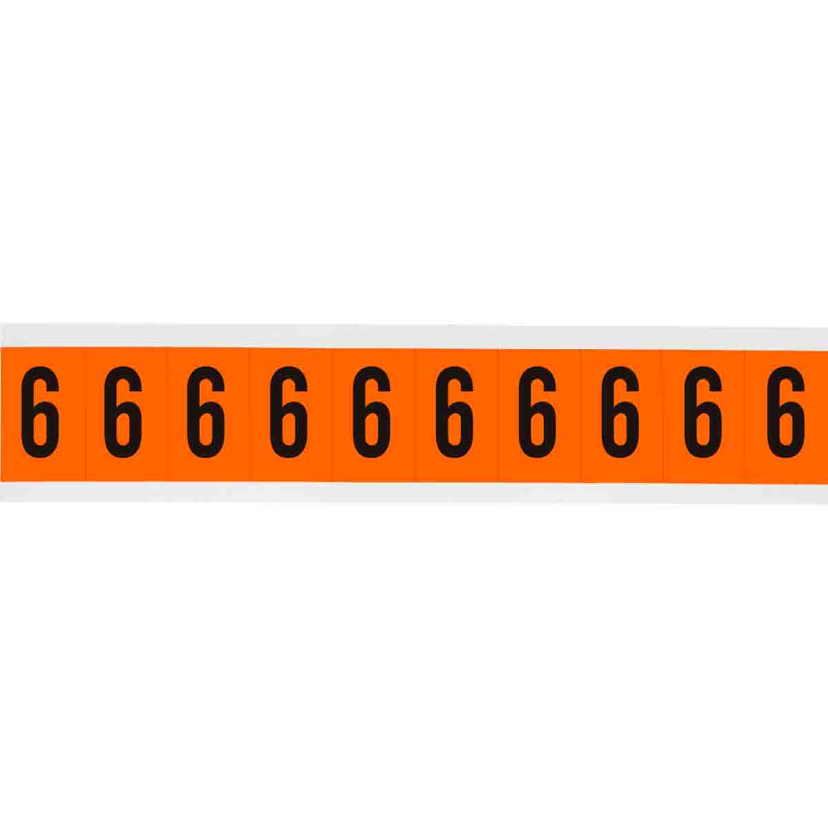 1 in Vinyl N&L Black on Orange 6 10/PK