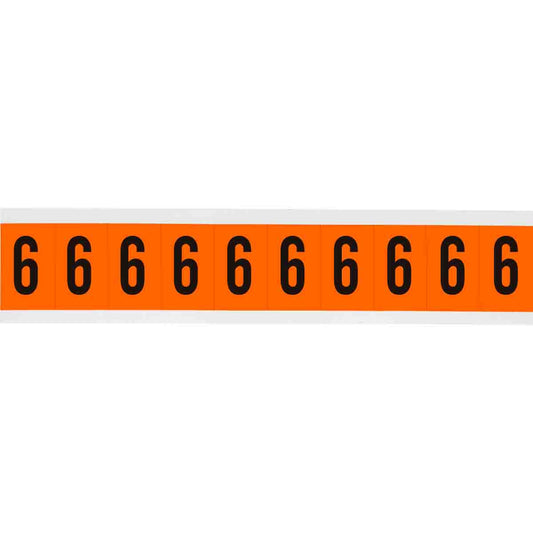 1 in Vinyl N&L Black on Orange 6 10/PK