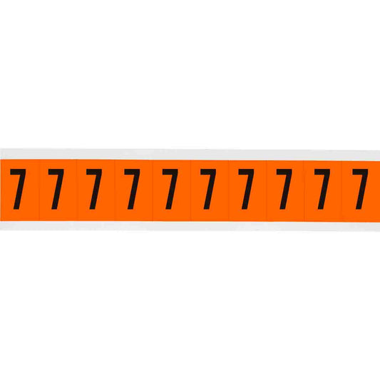 1 in Vinyl N&L Black on Orange 7 10/PK