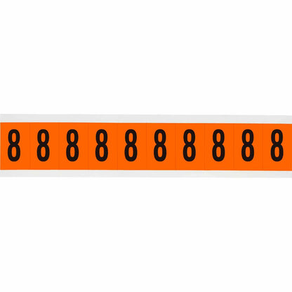 1 in Vinyl N&L Black on Orange 8 10/PK
