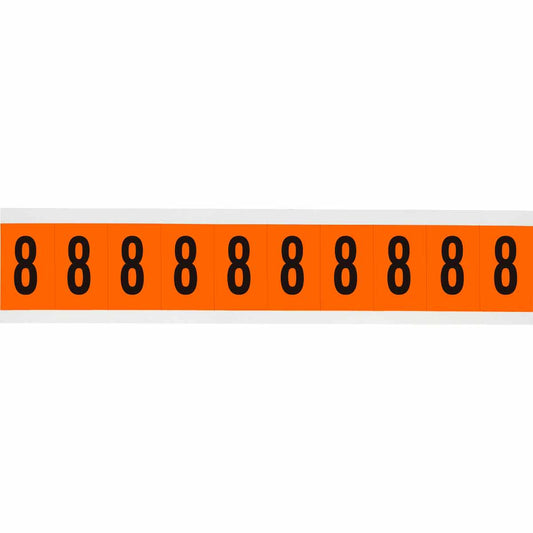 1 in Vinyl N&L Black on Orange 8 10/PK