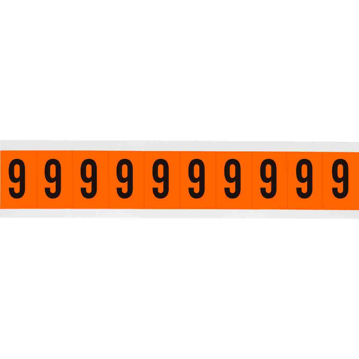 1 in Vinyl N&L Black on Orange 9 10/PK