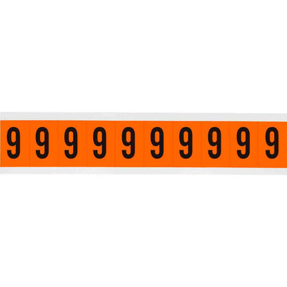 1 in Vinyl N&L Black on Orange 9 10/PK