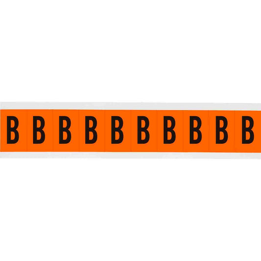 1 in Vinyl N&L Black on Orange B 10/PK
