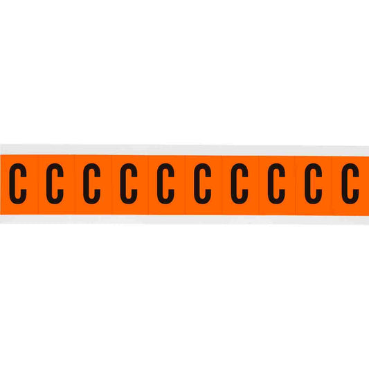 1 in Vinyl N&L Black on Orange C 10/PK