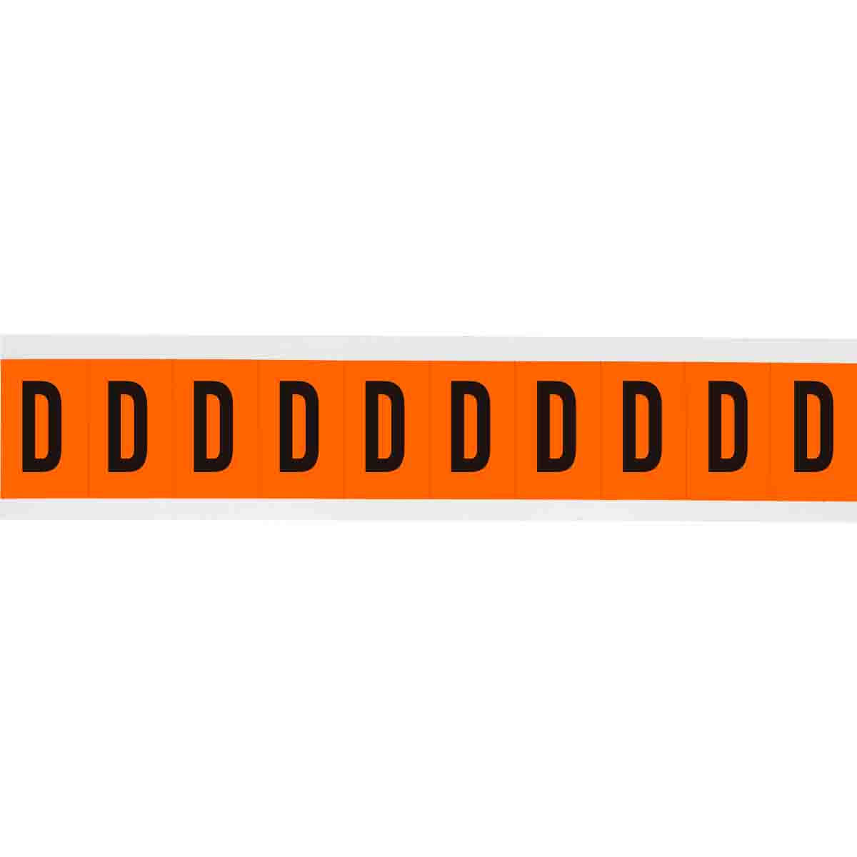 1 in Vinyl N&L Black on Orange D 10/PK