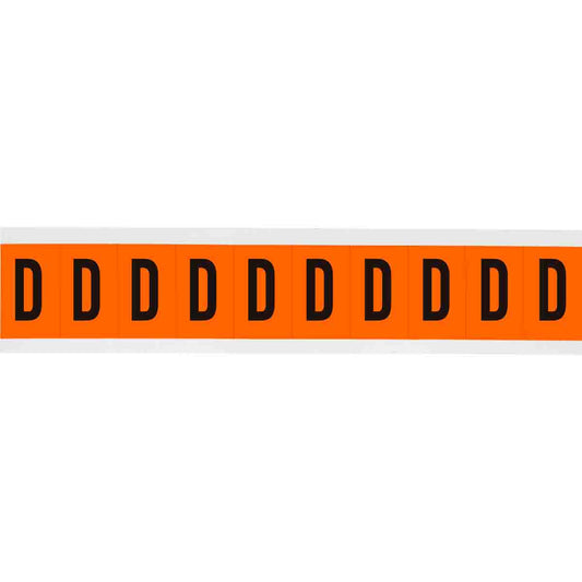 1 in Vinyl N&L Black on Orange D 10/PK
