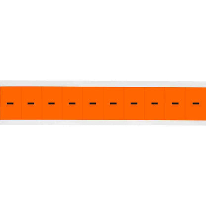 1 in Vinyl N&L Black on Orange - 10/PK