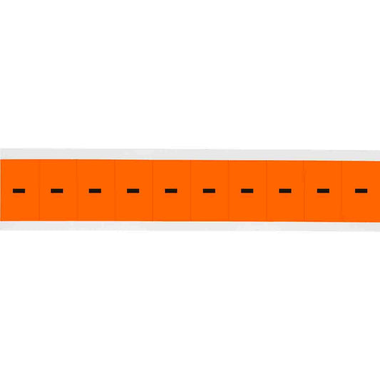 1 in Vinyl N&L Black on Orange - 10/PK