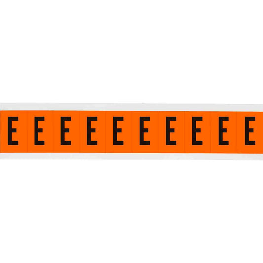 1 in Vinyl N&L Black on Orange E 10/PK