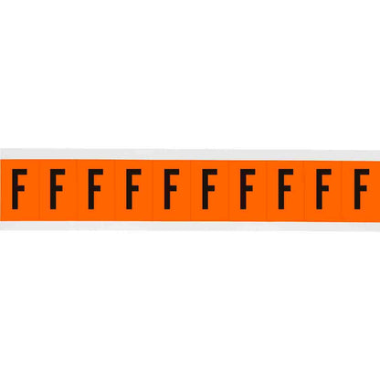 1 in Vinyl N&L Black on Orange F 10/PK