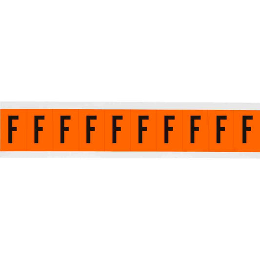 1 in Vinyl N&L Black on Orange F 10/PK