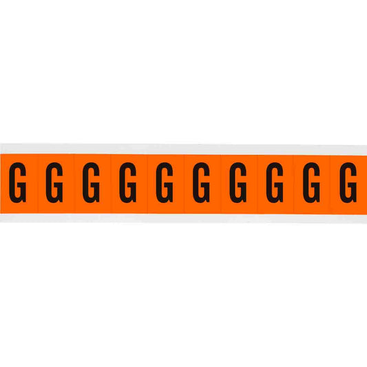 1 in Vinyl N&L Black on Orange G 10/PK